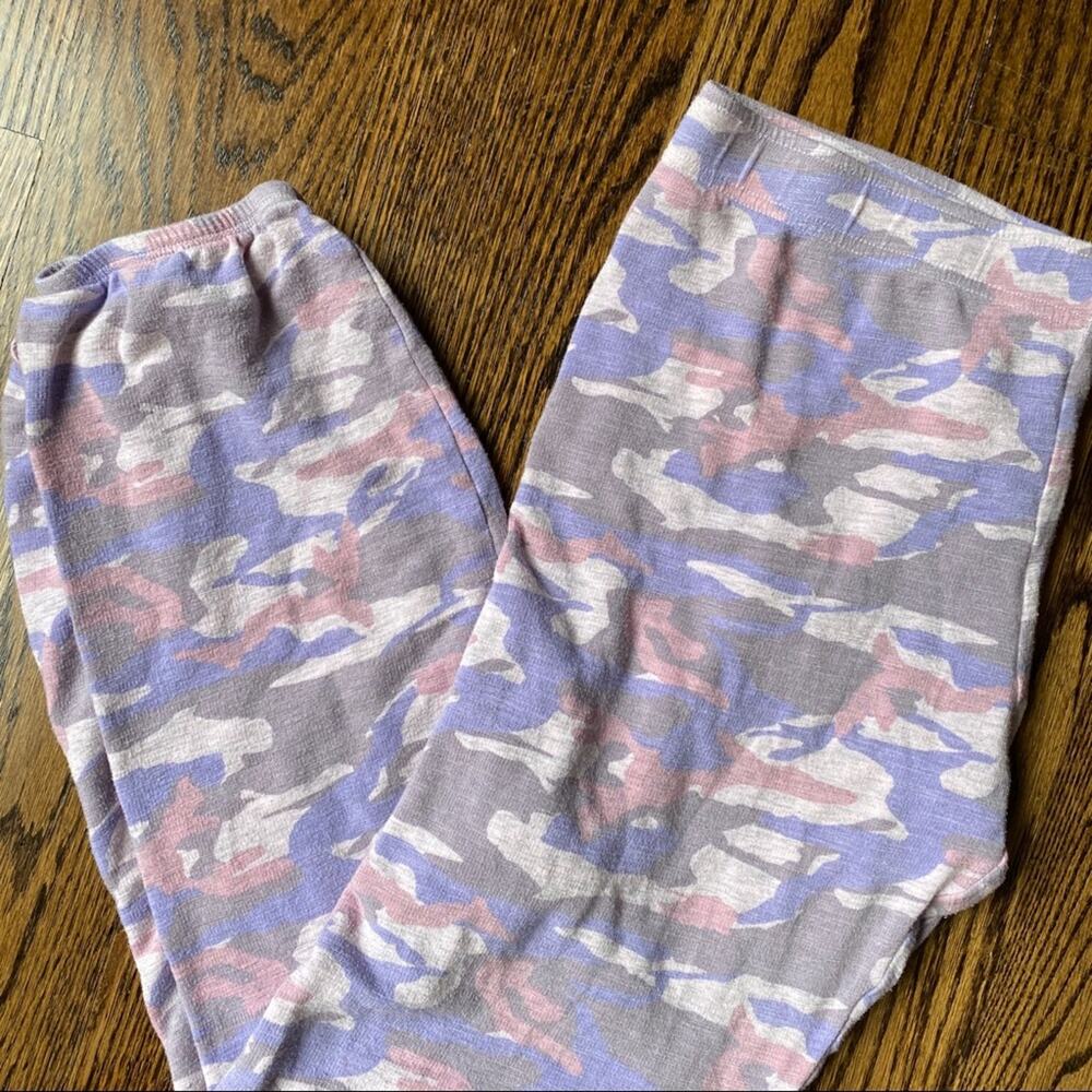 Monrow Pink/Purple Camo Jogger Sweat Pants / Nordstrom, Medium EUC